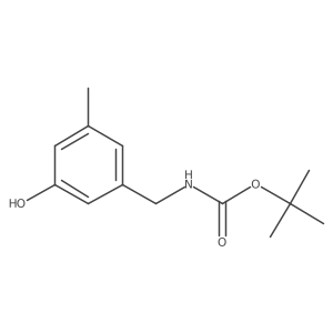 tert-Butyl (3-hydroxy-5-methylbenzyl)carbamate Structure