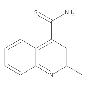 2-Methylquinoline-4-carbothioamide结构式
