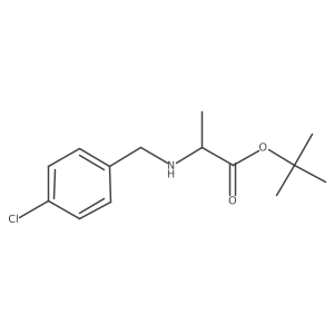 tert-butyl (2S)-2-{[(4-chlorophenyl)methyl]amino}propanoate Structure