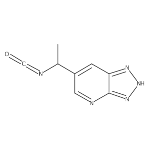 6-(1-isocyanatoethyl)-3H-[1,2,3]triazolo[4,5-b]pyridine结构式