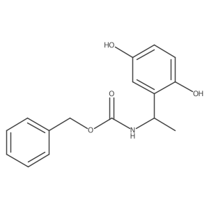 benzyl N-[1-(2,5-dihydroxyphenyl)ethyl]carbamate Structure