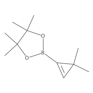 2-(3,3-Dimethylcycloprop-1-en-1-yl)-4,4,5,5-tetramethyl-1,3,2-dioxaborolane Structure