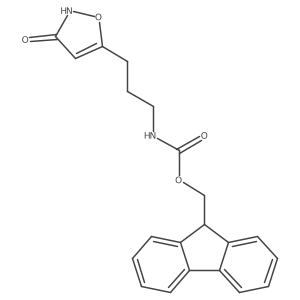 (9H-fluoren-9-yl)methyl N-[3-(3-hydroxy-1,2-oxazol-5-yl)propyl]carbamate结构式