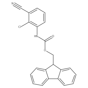 (9H-fluoren-9-yl)methyl N-(2-chloro-3-cyanophenyl)carbamate Structure