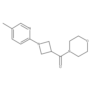 4-[1-(5-Methylpyridin-2-yl)azetidine-3-carbonyl]morpholine Structure