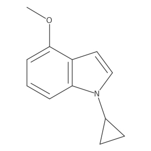 1-Cyclopropyl-4-methoxy-1H-indole结构式