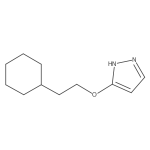 3-(2-Cyclohexylethoxy)-1H-pyrazole结构式