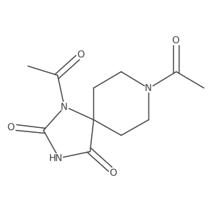 1,8-Diacetyl-1,3,8-triazaspiro[4.5]decane-2,4-dione结构式