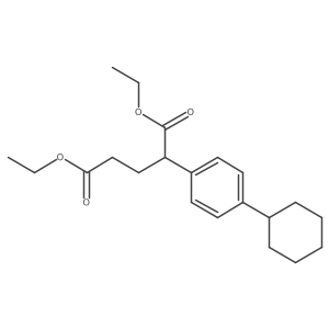 1,5-Diethyl 2-(4-cyclohexylphenyl)pentanedioate Structure