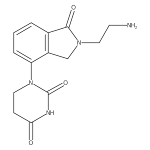 1-[2-(2-aminoethyl)-1-oxo-2,3-dihydro-1H-isoindol-4-yl]-1,3-diazinane-2,4-dione Structure