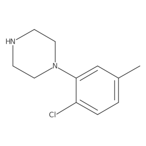1-(2-Chloro-5-methylphenyl)piperazine结构式