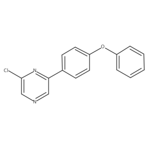 2-Chloro-6-(4-phenoxyphenyl)pyrazine结构式