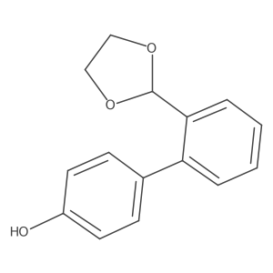 2a(2)-(1,3-Dioxolan-2-yl)[1,1a(2)-biphenyl]-4-ol结构式