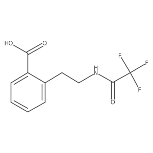 2-[2-(Trifluoroacetamido)ethyl]benzoic acid Structure