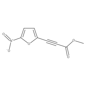 Methyl 3-(5-nitro-2-furanyl)-2-propynoate Structure