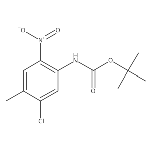 (5-Chloro-4-methyl-2-nitro-phenyl)-carbamic acid tert-butyl ester Structure