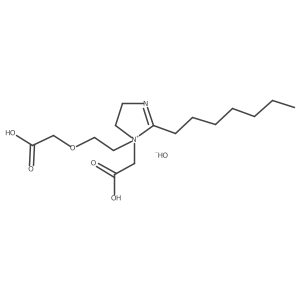 1-[2-(Carboxymethoxy)ethyl]-1-(carboxymethyl)-2-heptyl-4,5-dihydro-1H-imidazol-1-ium hydroxide Structure