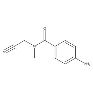 4-amino-N-(cyanomethyl)-N-methylbenzamide结构式