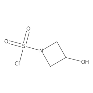 3-Hydroxyazetidine-1-sulfonyl chloride结构式
