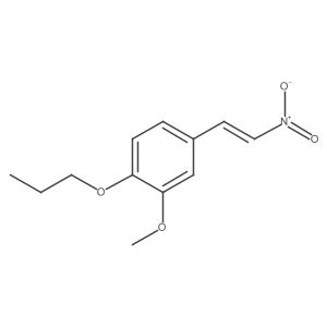 2-Methoxy-4-(2-nitrovinyl)-1-propoxybenzene Structure