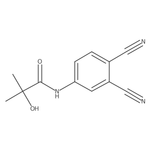 N-(3,4-dicyanophenyl)-2-hydroxy-2-methylpropanamide结构式