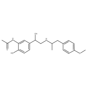 N-[2-Hydroxy-5-[(1S)-1-hydroxy-2-[[(1S)-2-(4-methoxyphenyl)-1-methylethyl]amino]ethyl]phenyl]acetamide结构式