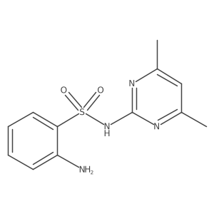 2-Amino-N-(4,6-dimethylpyrimidin-2-yl)benzene-1-sulfonamide Structure
