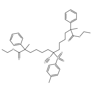 Diethyl 7-isocyano-2,12-dimethyl-2,12-diphenyl-7-tosyltridecanedioate Structure