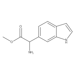 methyl 2-amino-2-(1H-indol-6-yl)acetate Structure