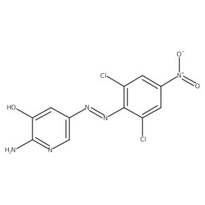 3-Pyridinol, 2-amino-5-((2,6-dichloro-4-nitrophenyl)azo)-结构式