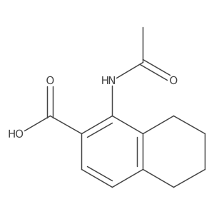 1-Acetamido-5,6,7,8-tetrahydronaphthalene-2-carboxylic acid结构式