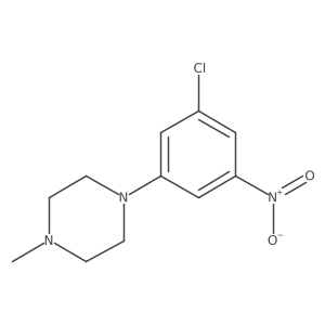 1-(3-Chloro-5-nitrophenyl)-4-methylpiperazine结构式