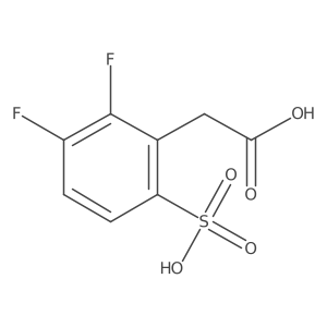 2,3-Difluoro-6-sulfophenylacetic acid结构式