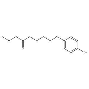 Ethyl 5-(4-hydroxyphenoxy)pentanoate结构式