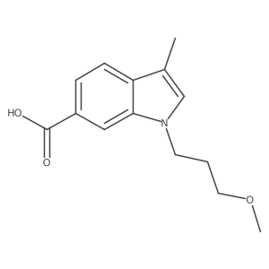 1-(3-methoxy-propyl)-3-methyl-1H-indole-6-carboxylic acid Structure