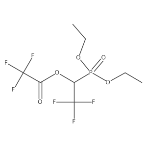 1-(Diethoxyphosphoryl)-2,2,2-trifluoroethyl 2,2,2-trifluoroacetate Structure