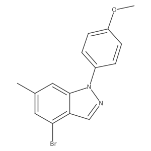 1h-Indazole,4-bromo-1-(4-methoxyphenyl)-6-methyl-结构式