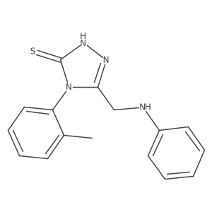 Cc1ccccc1-n1c(CNc2ccccc2)n[nH]c1=S结构式