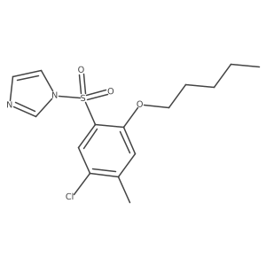 1-[5-chloro-4-methyl-2-(pentyloxy)benzenesulfonyl]-1H-imidazole结构式
