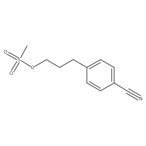 3-(4-Cyanophenyl)propyl methanesulfonate结构式