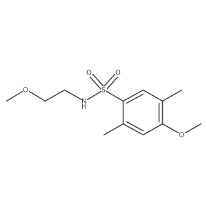 4-methoxy-N-(2-methoxyethyl)-2,5-dimethylbenzenesulfonamide Structure