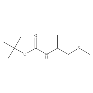 Carbamic acid, N-[(1R)-1-methyl-2-(methylthio)ethyl]-, 1,1-dimethylethyl ester结构式