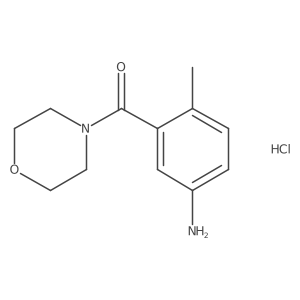 4-Methyl-3-(morpholine-4-carbonyl)anilinehydrochloride结构式