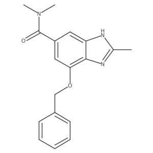 N,N,2-Trimethyl-4-[(phenylmethyl)oxy]-1H-benzimidazole-6-carboxamide结构式
