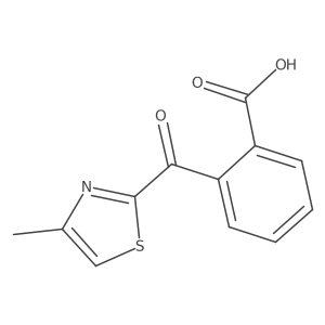 2-(4-Methylthiazole-2-carbonyl)benzoic acid结构式