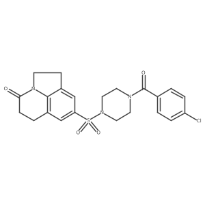 6-{[4-(4-Chlorobenzoyl)piperazin-1-yl]sulfonyl}-1-azatricyclo[6.3.1.0^{4,12}]dodeca-4(12),5,7-trien-11-one结构式