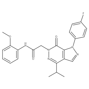 2-(1-(4-fluorophenyl)-4-isopropyl-7-oxo-1H-pyrazolo[3,4-d]pyridazin-6(7H)-yl)-N-(2-methoxyphenyl)acetamide Structure