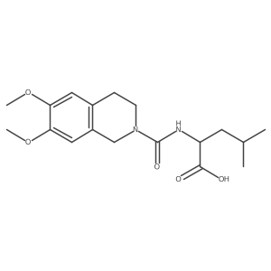 N-[(6,7-dimethoxy-3,4-dihydroisoquinolin-2(1H)-yl)carbonyl]-L-leucine Structure