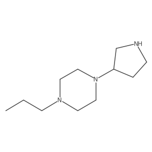 1-Propyl-4-(3S)-3-pyrrolidinylpiperazine结构式