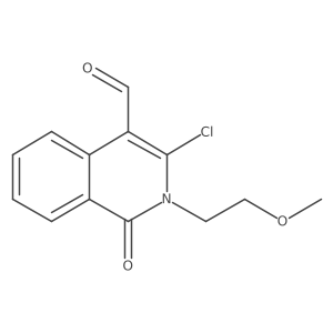 3-Chloro-2-(2-methoxyethyl)-1-oxo-1,2-dihydroisoquinoline-4-carbaldehyde Structure